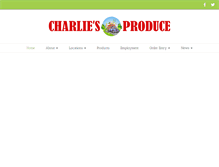 Tablet Screenshot of charliesproduce.com